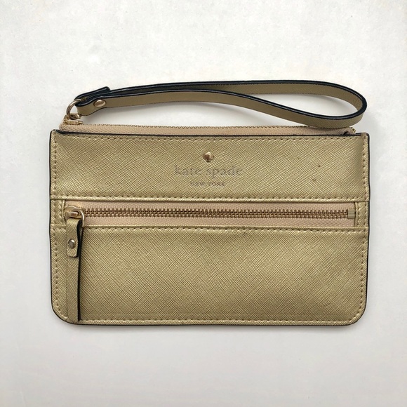 Kate Spade gold wristlet - Picture 2 of 4